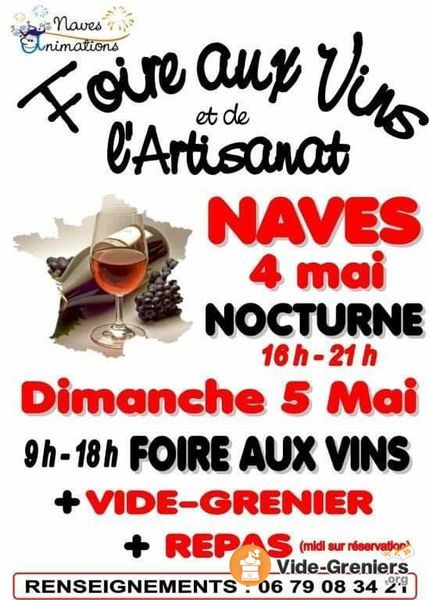 Foire vins et vide greniers naves 2019